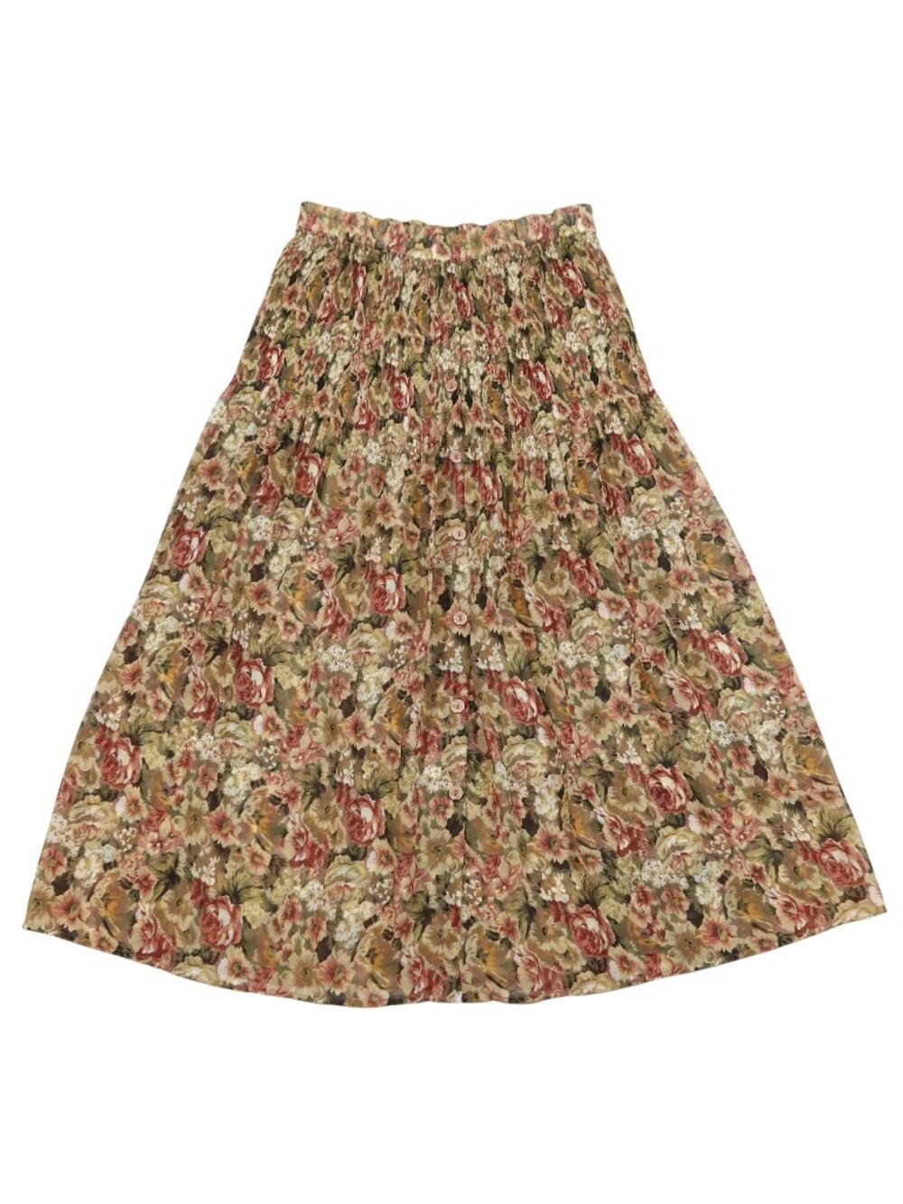 EXPRESS Floral Button Front Maxi Skirt Size M Y2K 90s Grunge Vintage Fairy